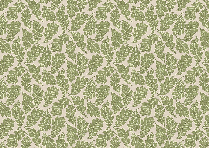 Land & Shore Oak Leaf, Green - Twist&Fit Roman Blind - Image 8
